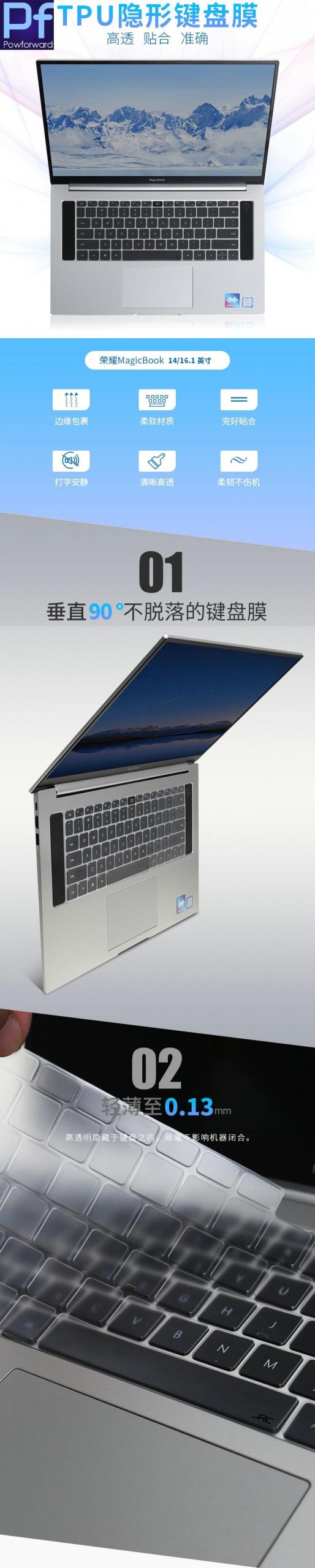 Huawei Matebook X Pro Tpu Keyboard Cover Skin Magicbook 13161in - 11