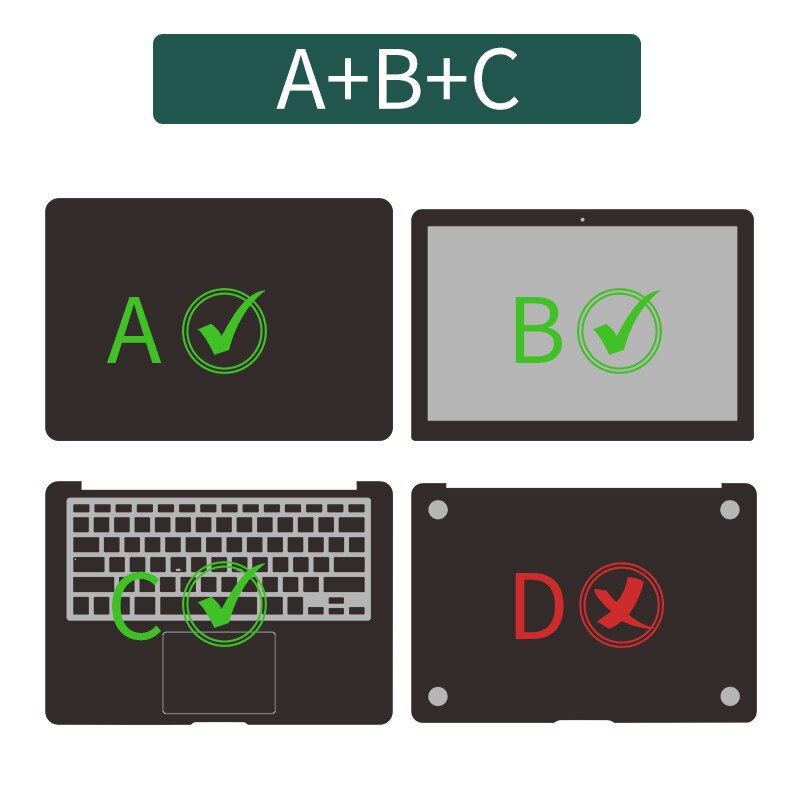 Charming Full Body Macbook Proair Sticker Protector For A1502a1425 Models - 10