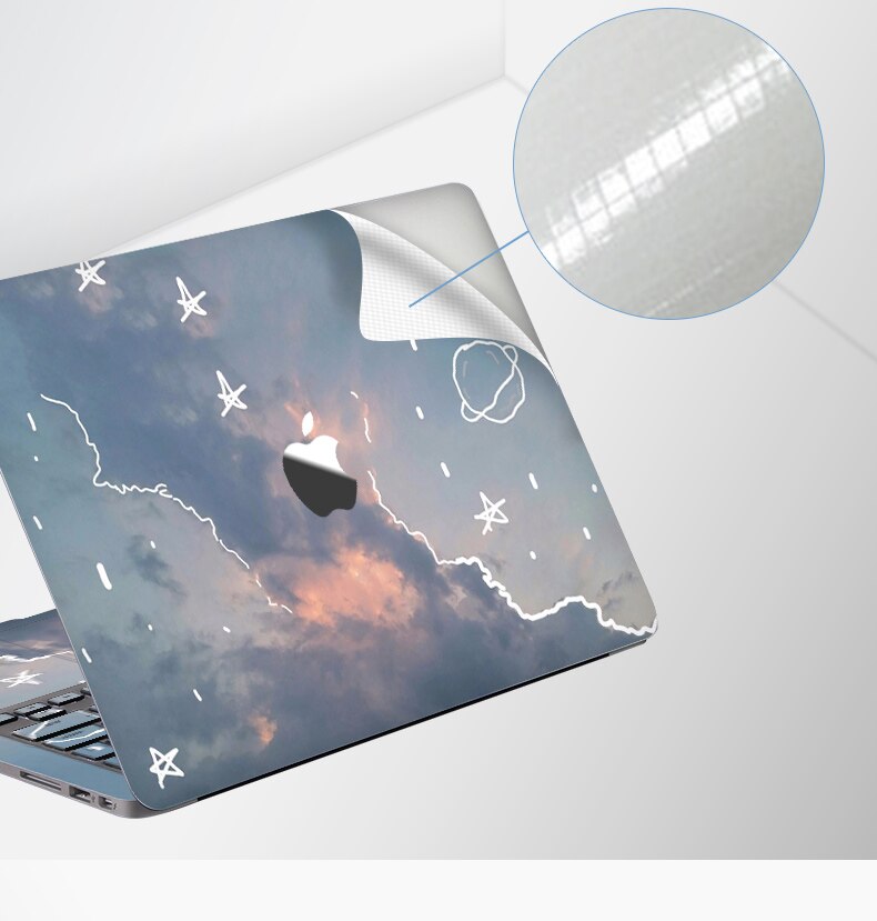 Precision Cut Macbook Laptop Skin Sticker Diy Landscape Reusable A1278a1465a1706 - 14