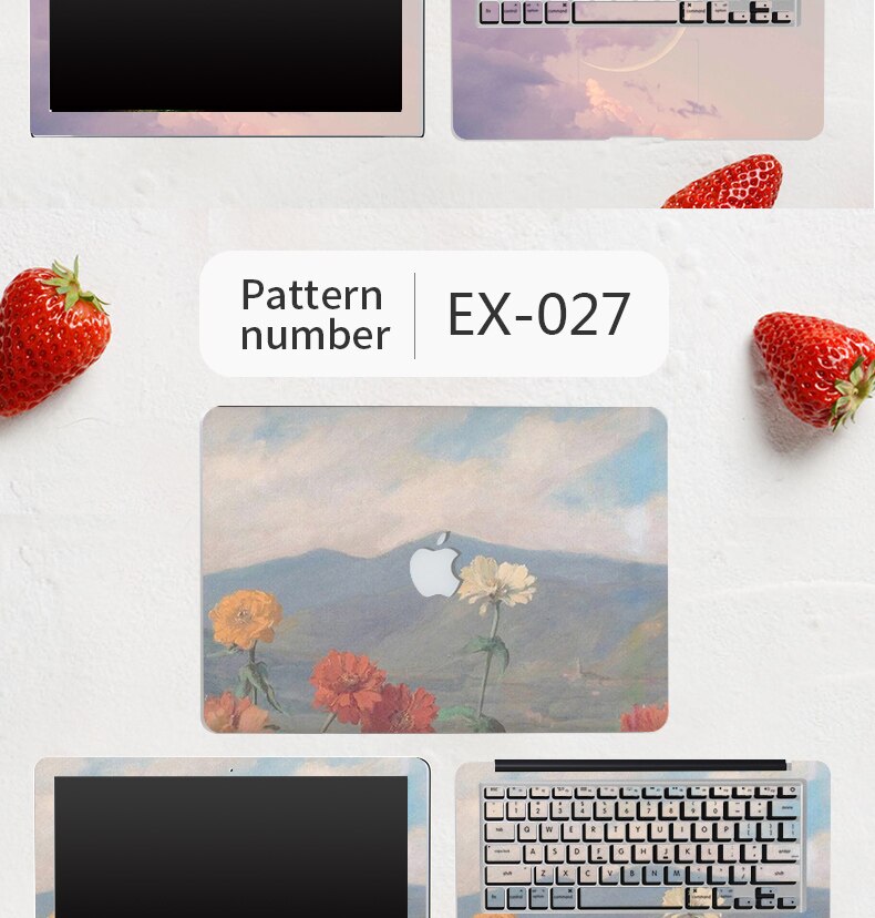 Precision Cut Macbook Laptop Skin Sticker Diy Landscape Reusable A1278a1465a1706 - 20