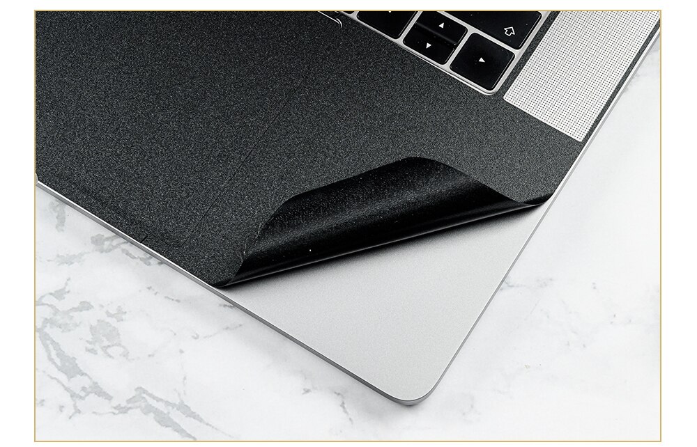 Macbook Airpro Full Body Protective Vinyl Decal Laptop Sticker Whiteblack - 16