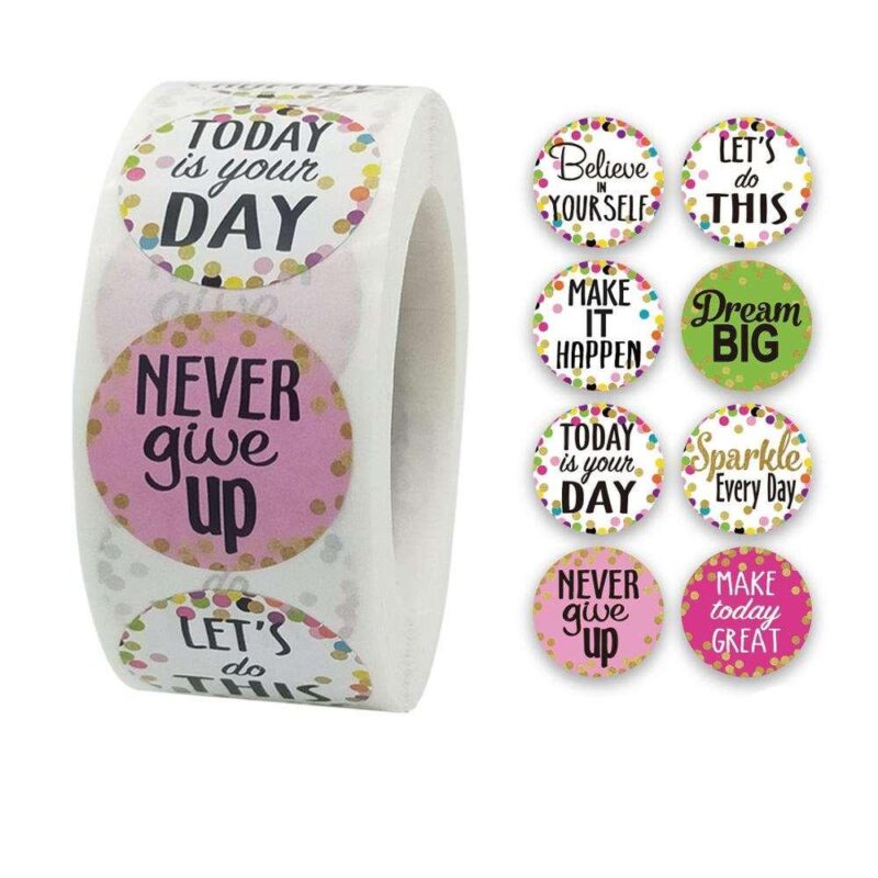 500pcs Motivational Reward Stickers For Kids Ideal Teachers Classroom - 1