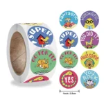 500pcs Motivational Reward Stickers For Kids Ideal Teachers Classroom - 4