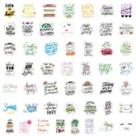 Motivational Phrases Aesthetic Stickers For Laptop Phone Scrapbook 103050100pcs - 5