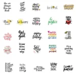 Motivational Quote Decal Stickers For Laptops Luggage Skateboards Pack Of 103050100 - 4