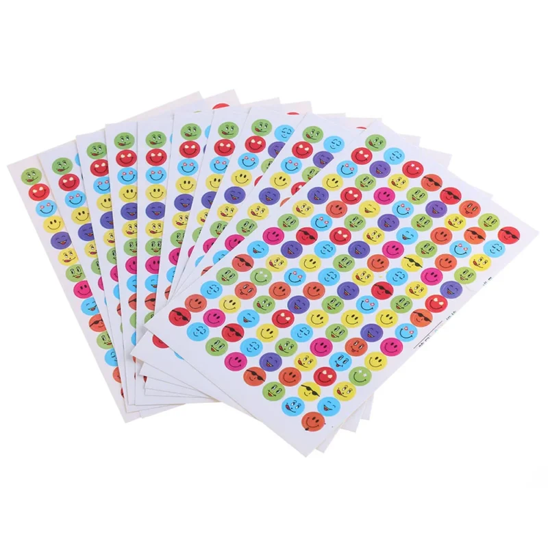 10pcs Gold Star Motivational Reward Stickers For Kids Laptops Cars - 1