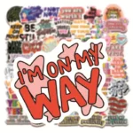 1050pcs Inspirational Quotes Stickers For Laptop Office Study Room Decor - 3