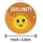 Motivational Reward Stickers Roll For Kids Teachers 50500 Pcs Cute Animal Labels - 6
