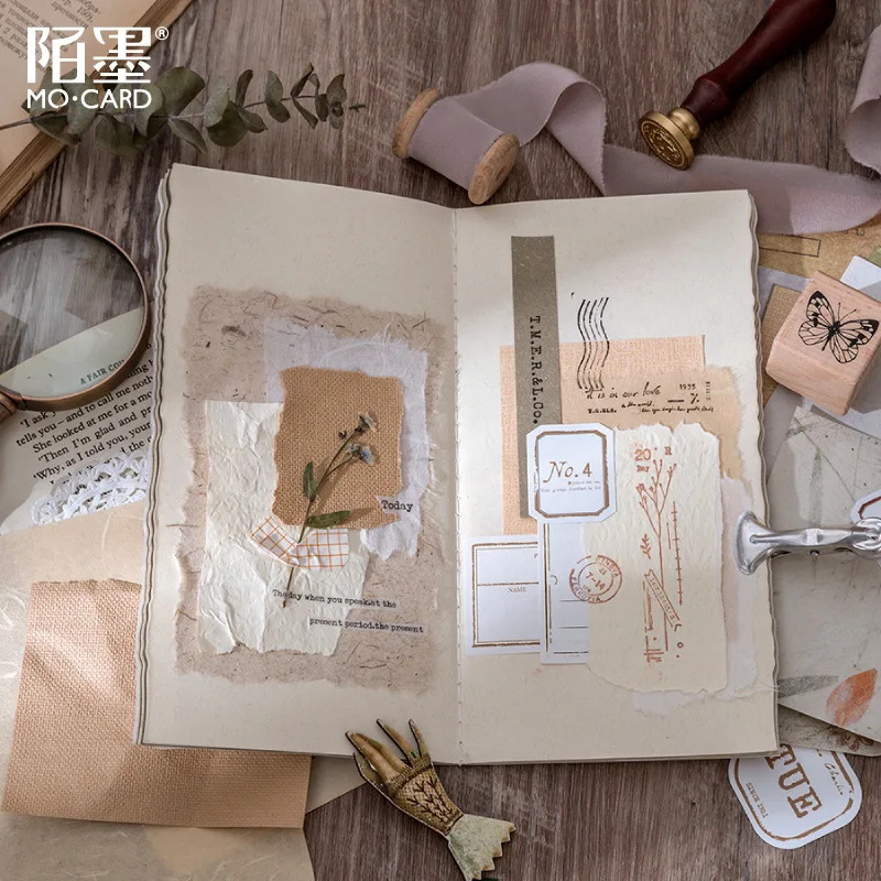 Vintage 30pcs Retro Letter Scrapbooking Paper For Diy Craft Junk Journal - 5