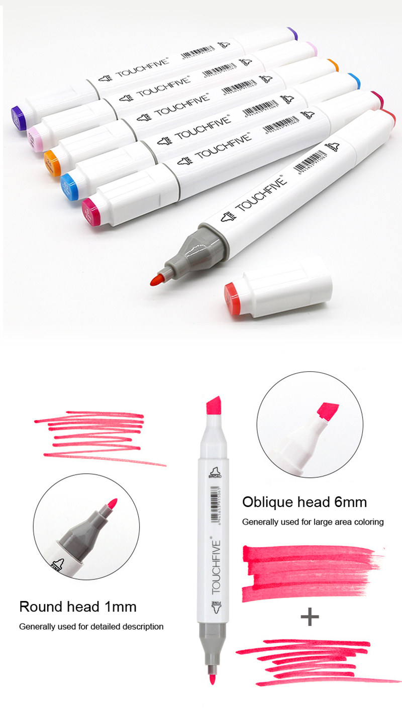 Touchfive Alcoholbased Art Markers 12168 Colors For Drawing Manga School - 9