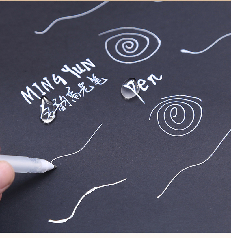 Permanent Metallic Marker Pens Set For Art Graffiti Drawing Gold Silver White - 18 Permanent Metallic Marker Pens Set For Art Graffiti Drawing Gold Silver White - 18