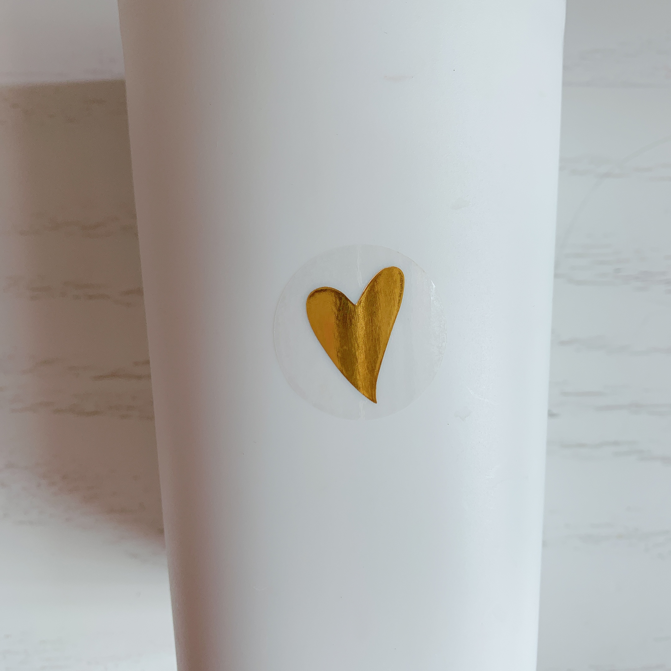 Gold Heart Adhesive Stickers For Birthday Cards Gifts Envelope Decoration 80160pcs - 17
