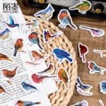 Kawaii Bird Stickers Set 46 Pcs Ideal For Kids Scrapbooking Journals Laptops - 3