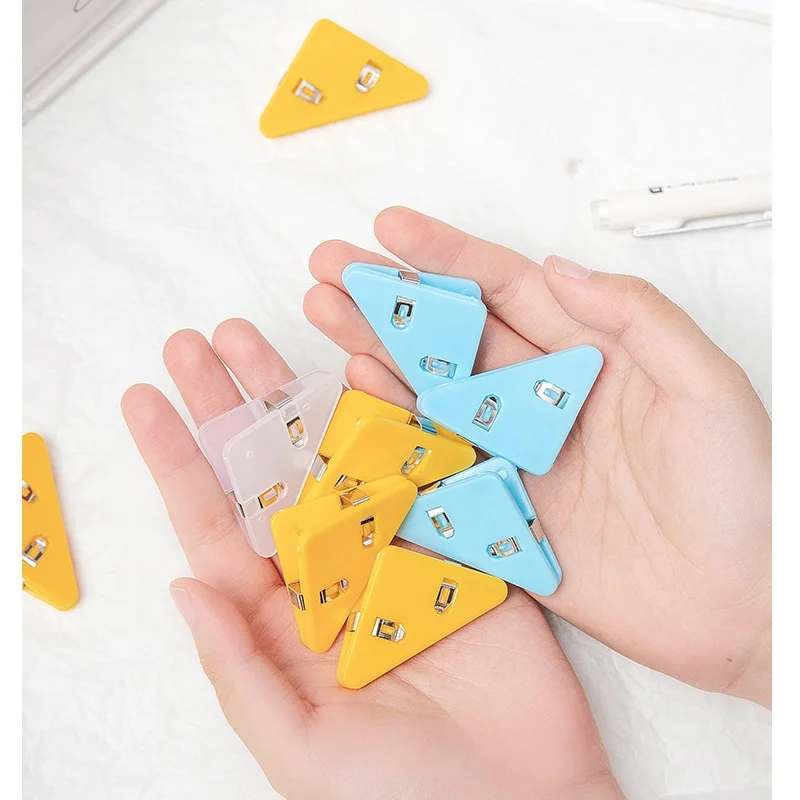 5pcs Mini Colorful Corner Clips Set For Office School Documents A6692 - 6