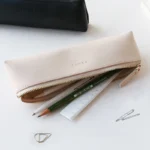 Vintage Sunny Series Pu Leather Triangular Pen Pencil Case A6751 - 5