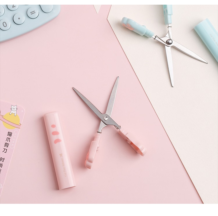 Portable Folding Paw Scissors Creative Stationery For Office School Gift A6644 - 11 Portable Folding Paw Scissors Creative Stationery For Office School Gift A6644 - 11