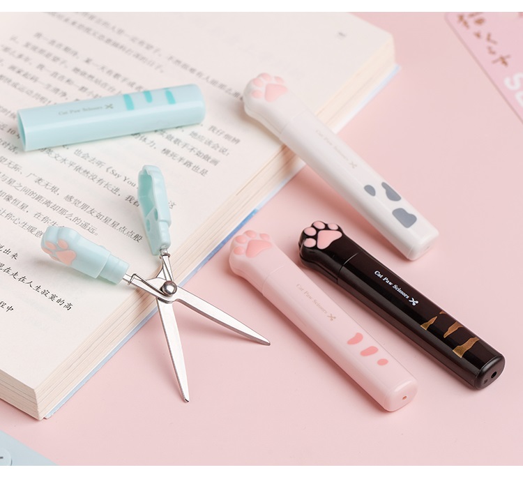 Portable Folding Paw Scissors Creative Stationery For Office School Gift A6644 - 13 Portable Folding Paw Scissors Creative Stationery For Office School Gift A6644 - 13