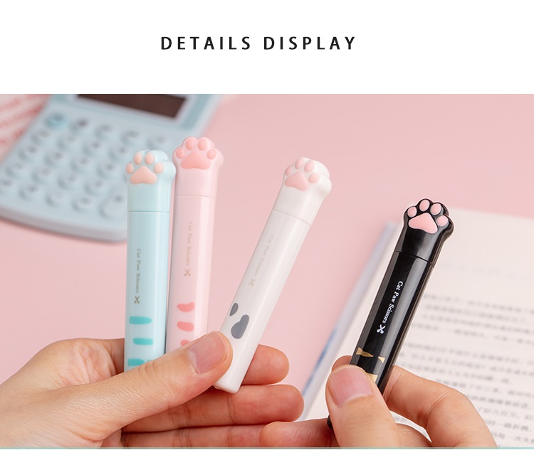 Portable Folding Paw Scissors Creative Stationery For Office School Gift A6644 - 14 Portable Folding Paw Scissors Creative Stationery For Office School Gift A6644 - 14