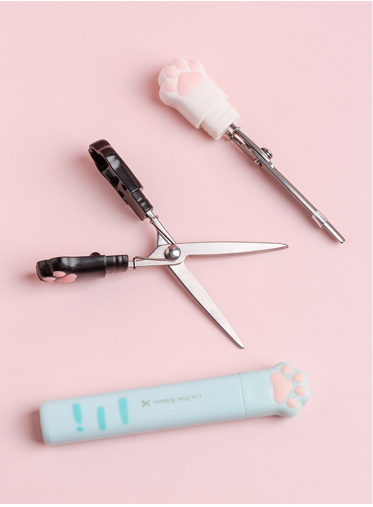 Portable Folding Paw Scissors Creative Stationery For Office School Gift A6644 - 19 Portable Folding Paw Scissors Creative Stationery For Office School Gift A6644 - 19