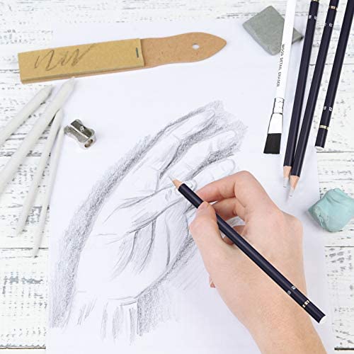 9pcs Pocketsize Artist Erasers Sharpener Set For Drawing Penstyle - 10