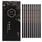 Nyoni N8129 Hexagonal Basswood Charcoal Pencils 10pcs Softmediumhard Unbreakable Art - 3