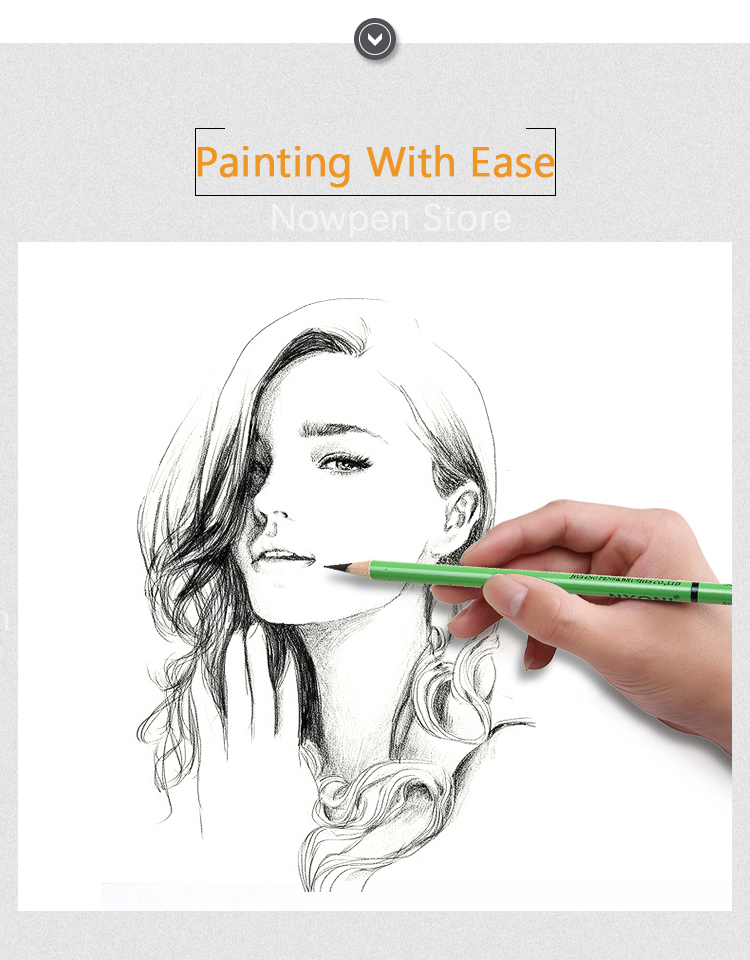 Nyoni N2801 Sketch Charcoal Pencil Set Soft To Hard 14b For Art Painting - 20 Nyoni N2801 Sketch Charcoal Pencil Set Soft To Hard 14b For Art Painting - 20