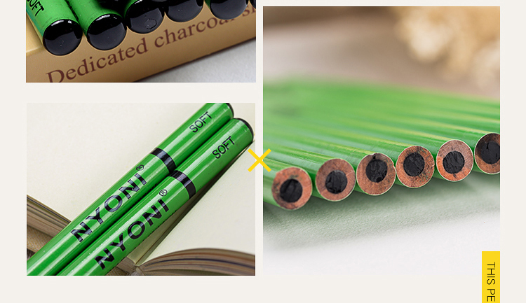 Nyoni N2801 Sketch Charcoal Pencil Set Soft To Hard 14b For Art Painting - 24 Nyoni N2801 Sketch Charcoal Pencil Set Soft To Hard 14b For Art Painting - 24