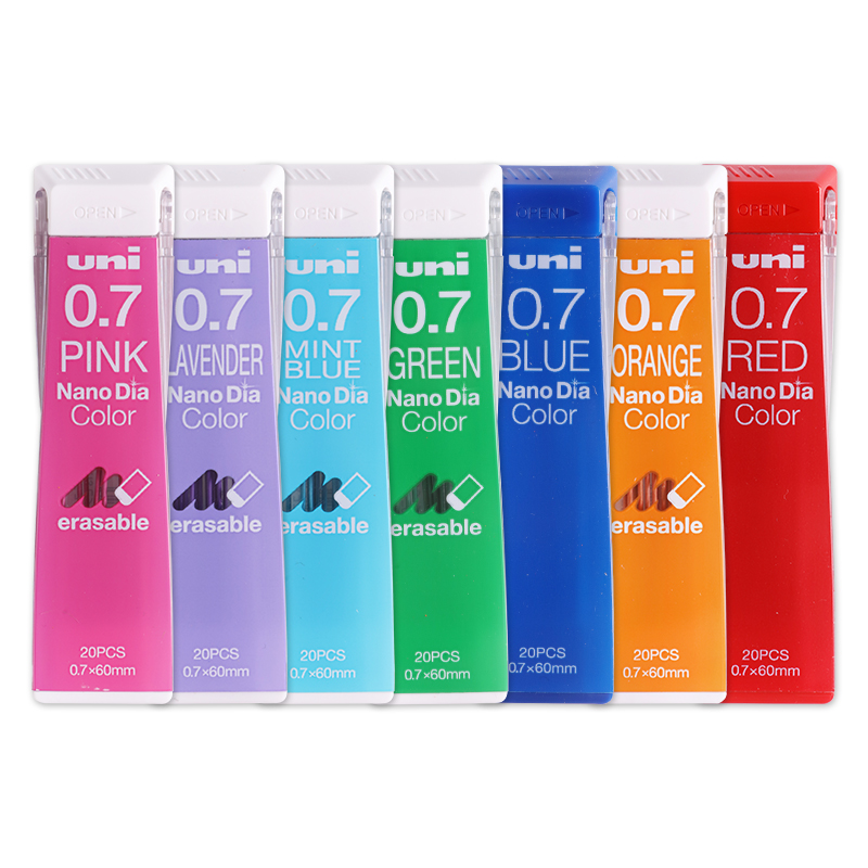 Uni Nano Dia Colored Mechanical Pencil Lead 07mm Assorted Colors 1pc - 7