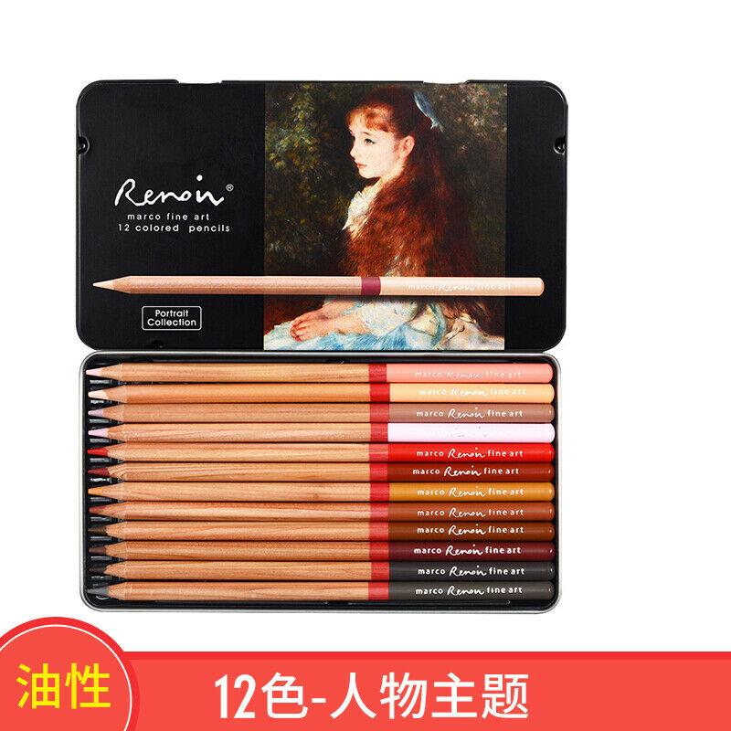 Marco Renoir 12color Oilbased Colored Pencil Set For Drawing - 4