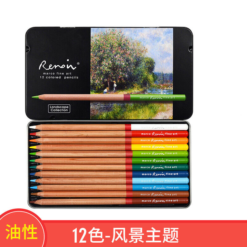 Marco Renoir 12color Oilbased Colored Pencil Set For Drawing - 6