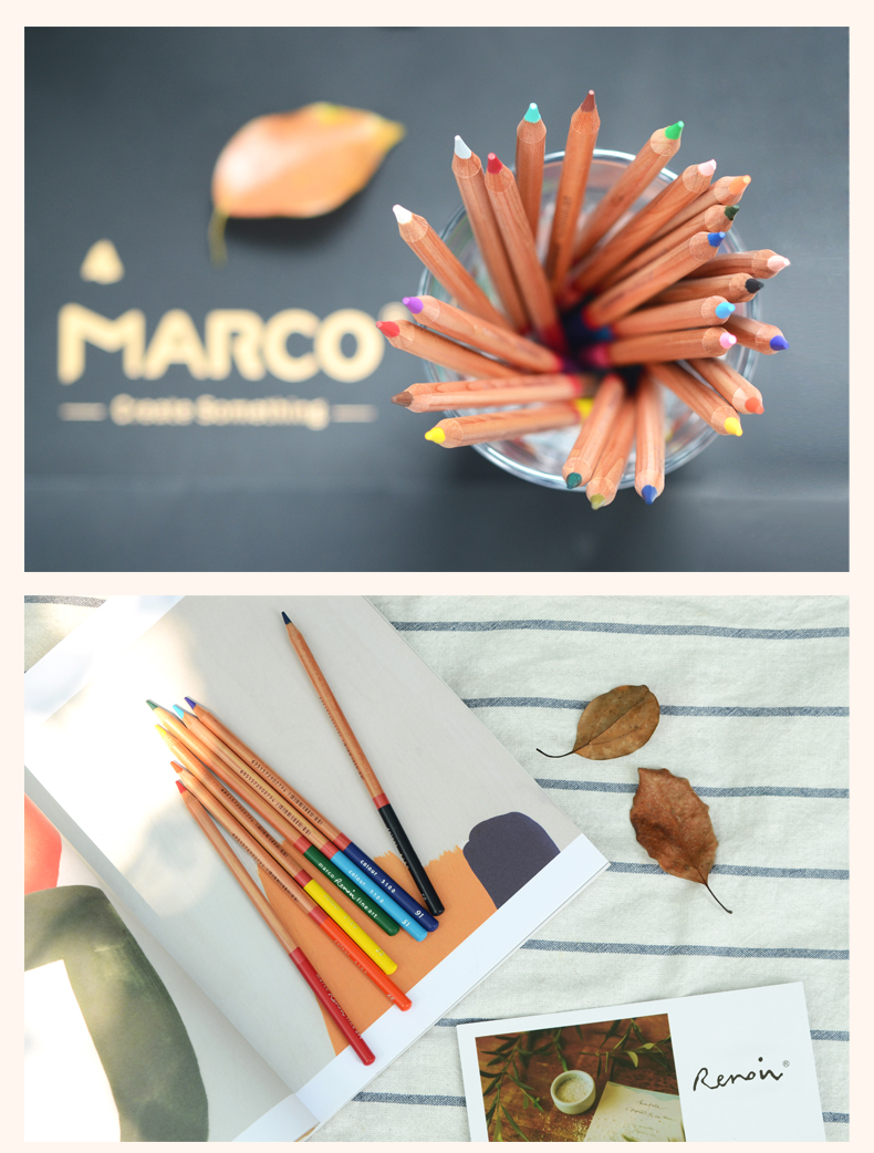 Marco Renoir 12color Oilbased Colored Pencil Set For Drawing - 11