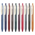 Zebra Sarasa Clip Retractable Gel Ink Pen 05mm Vintage Colors Rubber Grip - 2