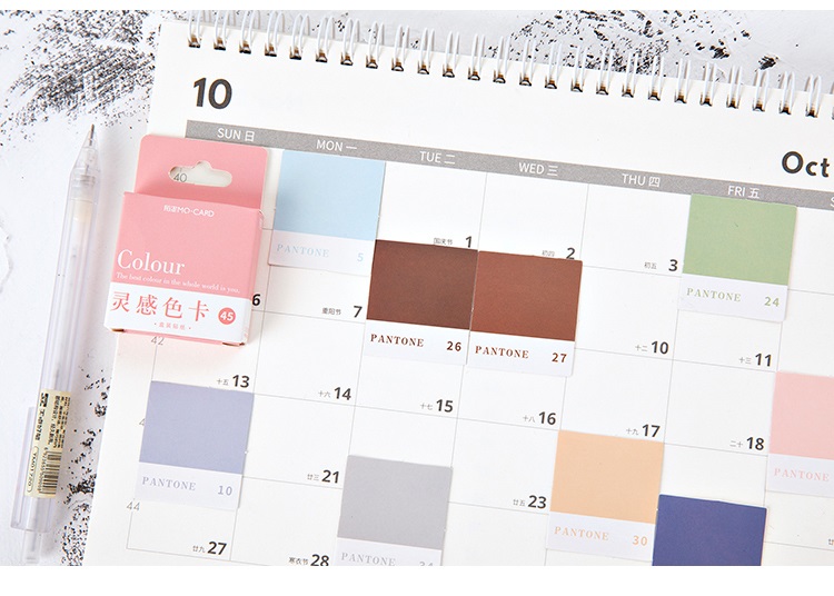 45pcs Pantone Color Card Stickers Mini Journal Decoration For Students A6398 - 15 45pcs Pantone Color Card Stickers Mini Journal Decoration For Students A6398 - 15