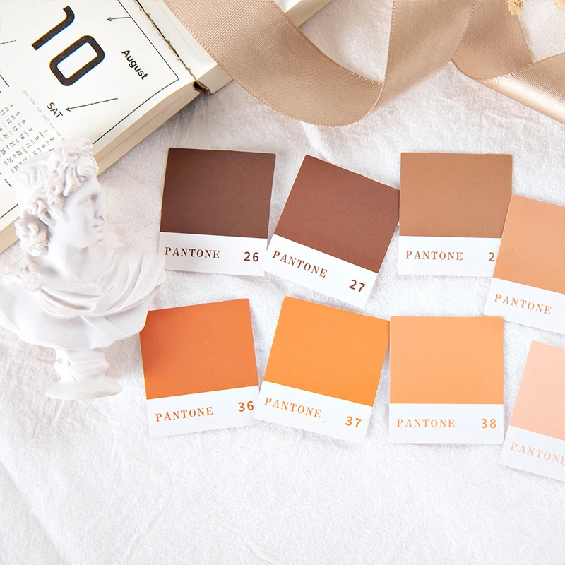 45pcs Pantone Color Card Stickers Mini Journal Decoration For Students A6398 - 3