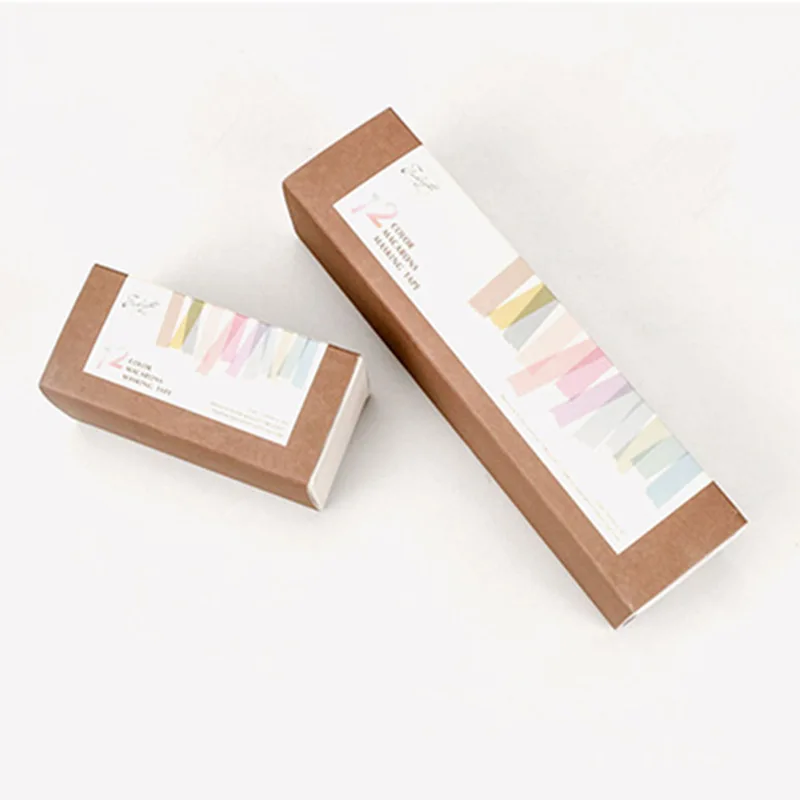 12color Macarons Washi Tape Set For Scrapbooking School A6804 - 6