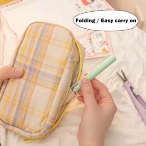 Portable Mini Ceramic Folding Scissor Pen Cutter For School Office - 6