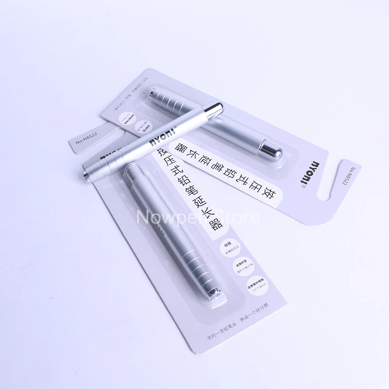 1pc Nyoni Metal Pencil Extender N8522 Comfortable Writing Corrector For Students - 2