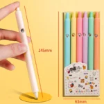 6pcs Cute Cartoon Bear Rabbit Gel Pens Set For School A6224 - 4