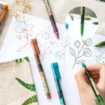 Vintage 5pcs Gel Ink Pen Set Retro 05mm Rollerball For Officeschool - 1