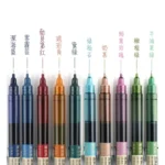 Vintage 5pcs Gel Ink Pen Set Retro 05mm Rollerball For Officeschool - 3