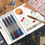 Vintage 5pcs Gel Ink Pen Set Retro 05mm Rollerball For Officeschool - 4