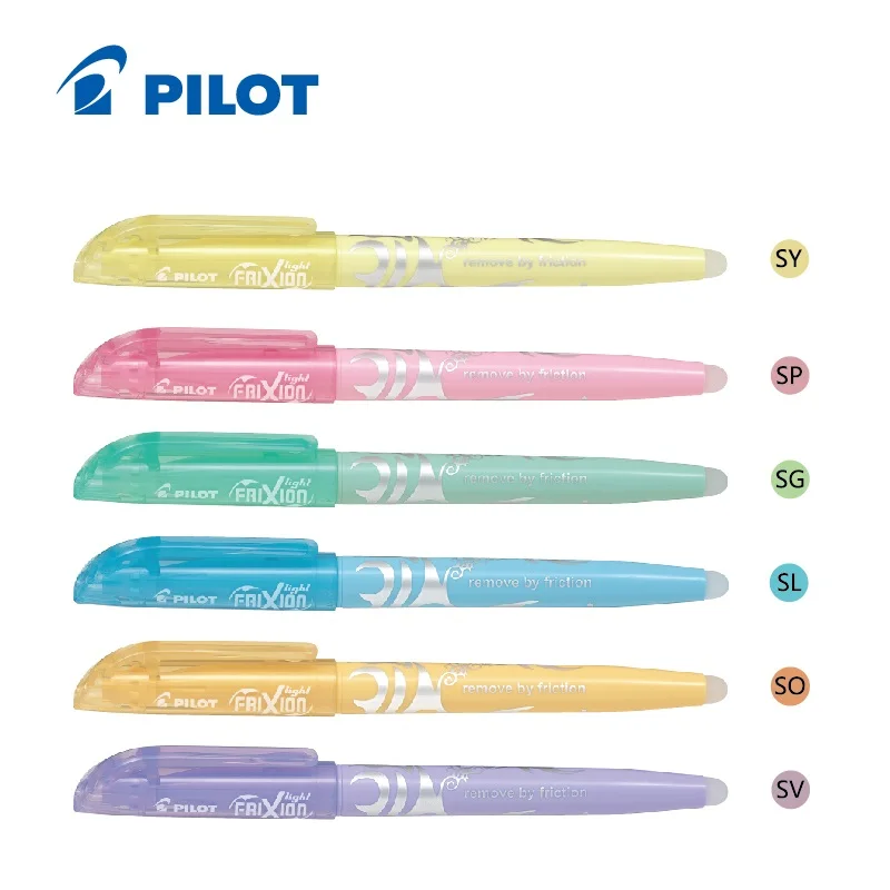Pilot Frixion Erasable Highlighter Pen Pastel Nature Color For School Drawing - 6