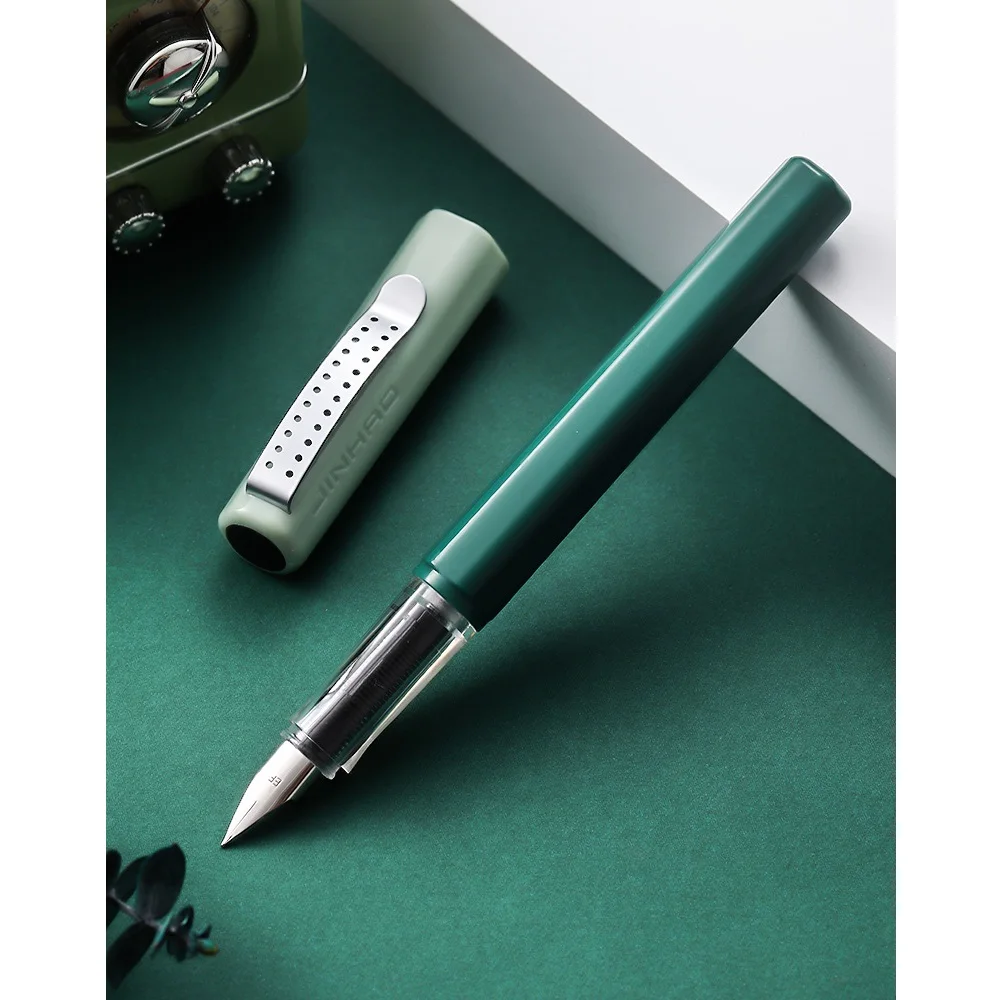 Jinhao Morandi Vintage Blue Fountain Pen Fine 038mm Ef Tip Calligraphy Gift - 2