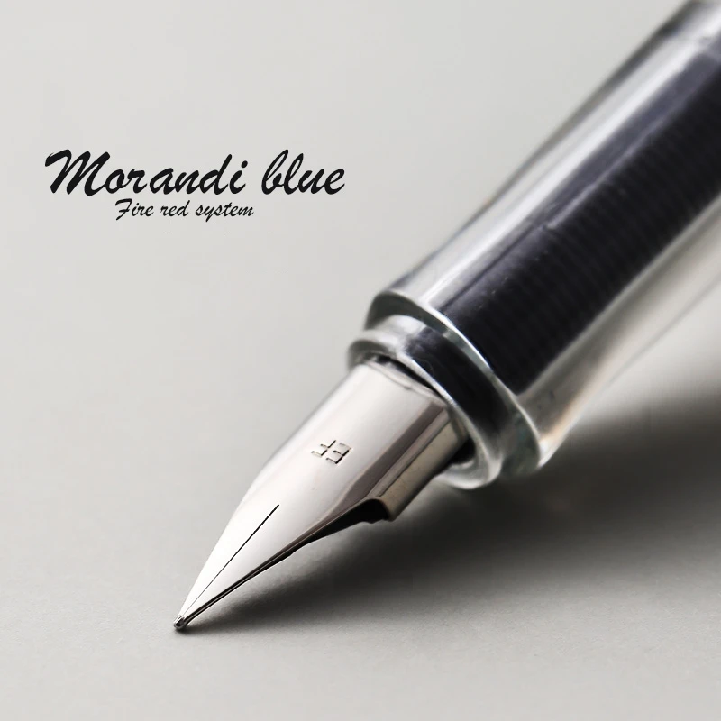 Jinhao Morandi Vintage Blue Fountain Pen Fine 038mm Ef Tip Calligraphy Gift - 3