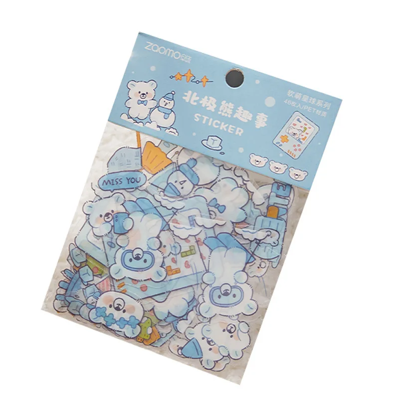 4046 Pcs Kawaii Animal Cartoon Waterproof Stickers For Scrapbooking Diy Crafts - 5