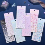 Romantic Glitter Flower Stickers For Scrapbooking Card Making Photo Albums - 1