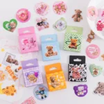 Mohamm 45 Pcs Colorful Bear Scrapbooking Stickers Diary Art Craft - 1