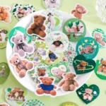 Mohamm 45 Pcs Colorful Bear Scrapbooking Stickers Diary Art Craft - 2