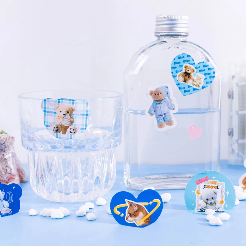 Mohamm 45 Pcs Colorful Bear Scrapbooking Stickers Diary Art Craft - 5