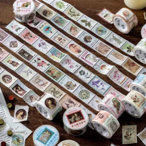 Vintage Mohamm Washi Tape Decorative Scrapbooking Stamps Series Release Paper Stickers - 1